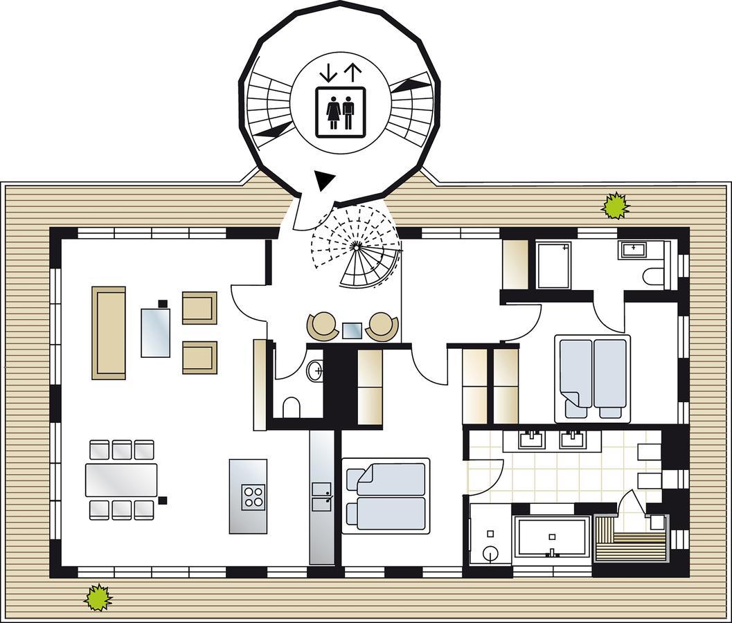 Penthouse Mueritzblick Appartement Rechlin Buitenkant foto